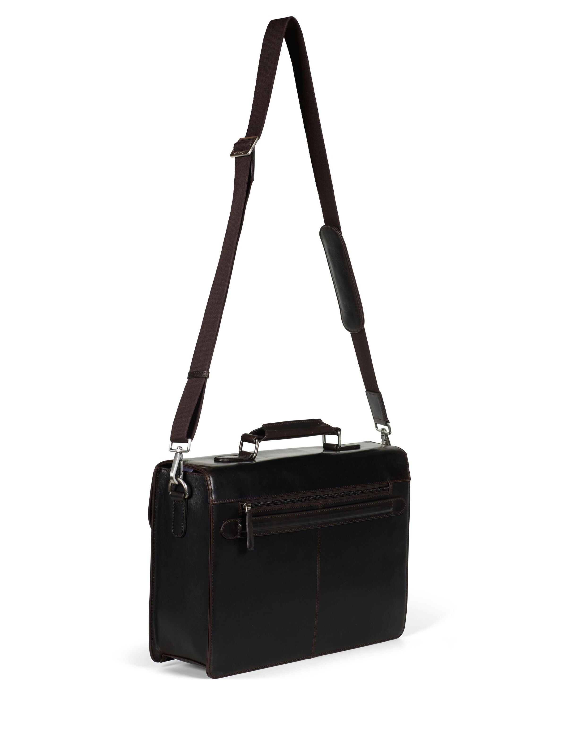 Valigetta ventiquattrore 'Briefcase Bag Eric Dark Brown' di Howard London in marrone