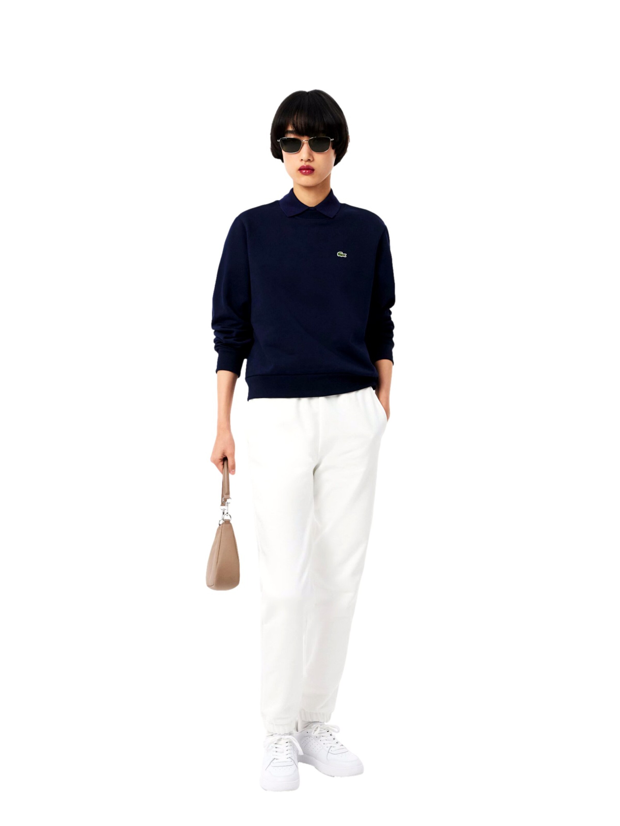 Felpa di LACOSTE in blu