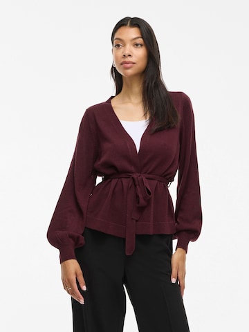 VILA Knit cardigan 'VIAVA' in Red