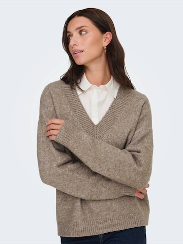 JDY Pullover 'JDYSILJA' in Braun