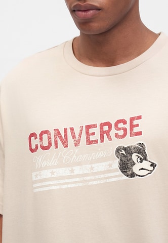 CONVERSE Μπλουζάκι 'FIGHTING BEAR' σε μπεζ