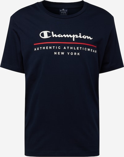 Champion Authentic Athletic Apparel T-Shirt in marine / hellrot / weiß, Produktansicht