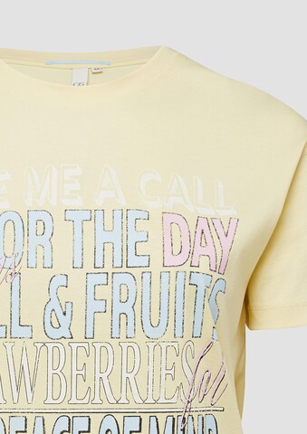 T-shirt QS en jaune