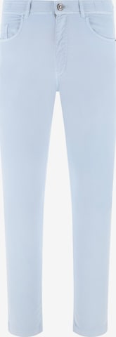 Coupe slim Jean Boggi Milano en bleu : devant