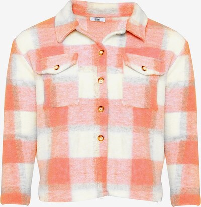 Tiffany Veste mi-saison en gris chiné / orange foncé / blanc cassé, Vue avec produit
