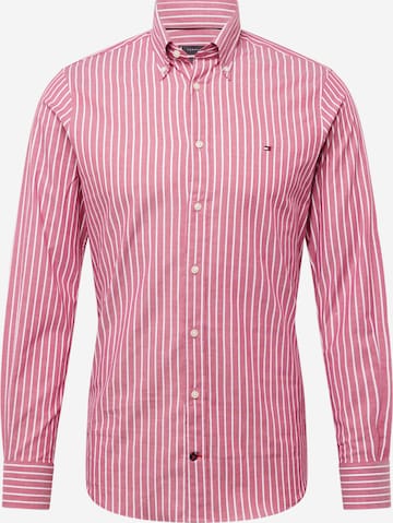 TOMMY HILFIGER Slim fit Button Up Shirt in Pink: front