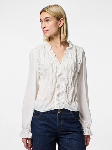 PIECES Blouse 'PCDemmie' in White: front
