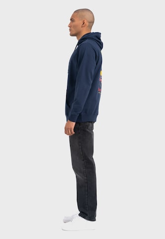 Oldskull Sweatshirt 'Wrldvibe Aloha Legend' in Blau