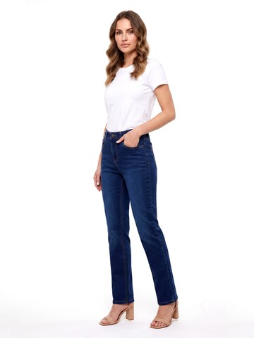 ESRA Regular Jeans 'Straight Leg Jeans aus extra weicher Baumwolle' in Blue