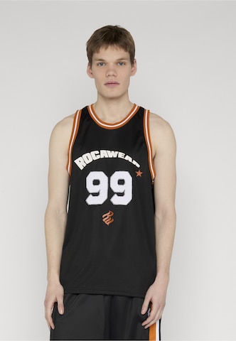 ROCAWEAR Top 'Baller' in Schwarz: Vorderseite