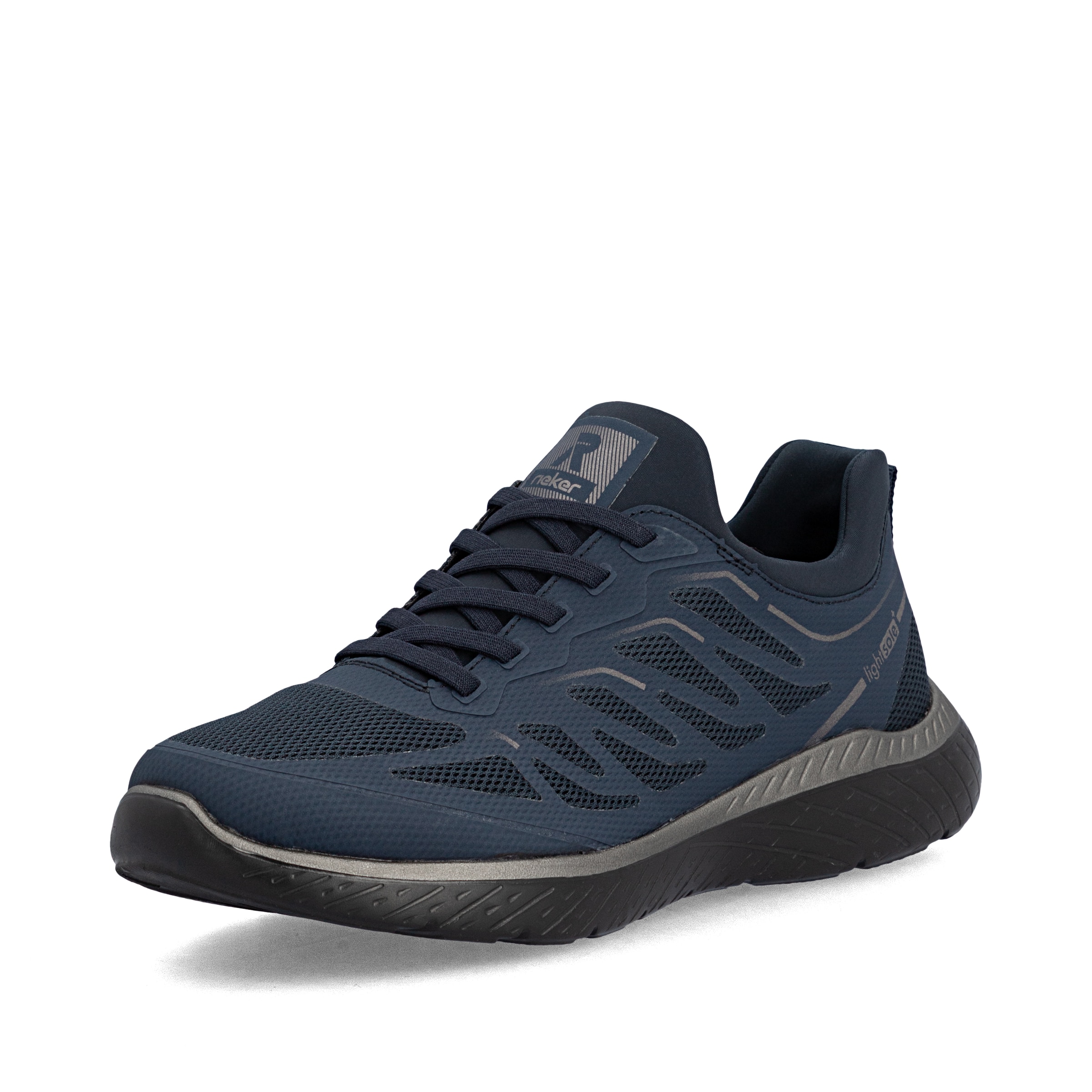 Chaussure basse Rieker en bleu : devant