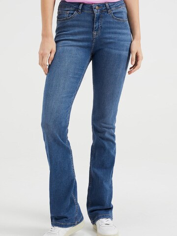 WE Fashion Boot cut Jeans in Blue: front