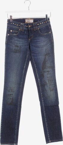 John Galliano Jeans in 24 in Blue: front