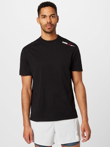 T-Shirt fonctionnel PUMA en noir : devant