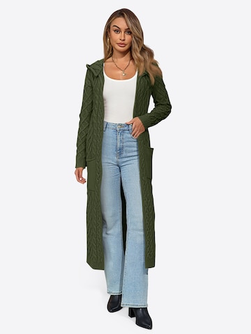 Imily Bela - Abrigo de punto en verde: frente