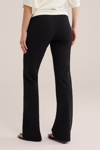 juoda WE Fashion Kliošinis Kelnės