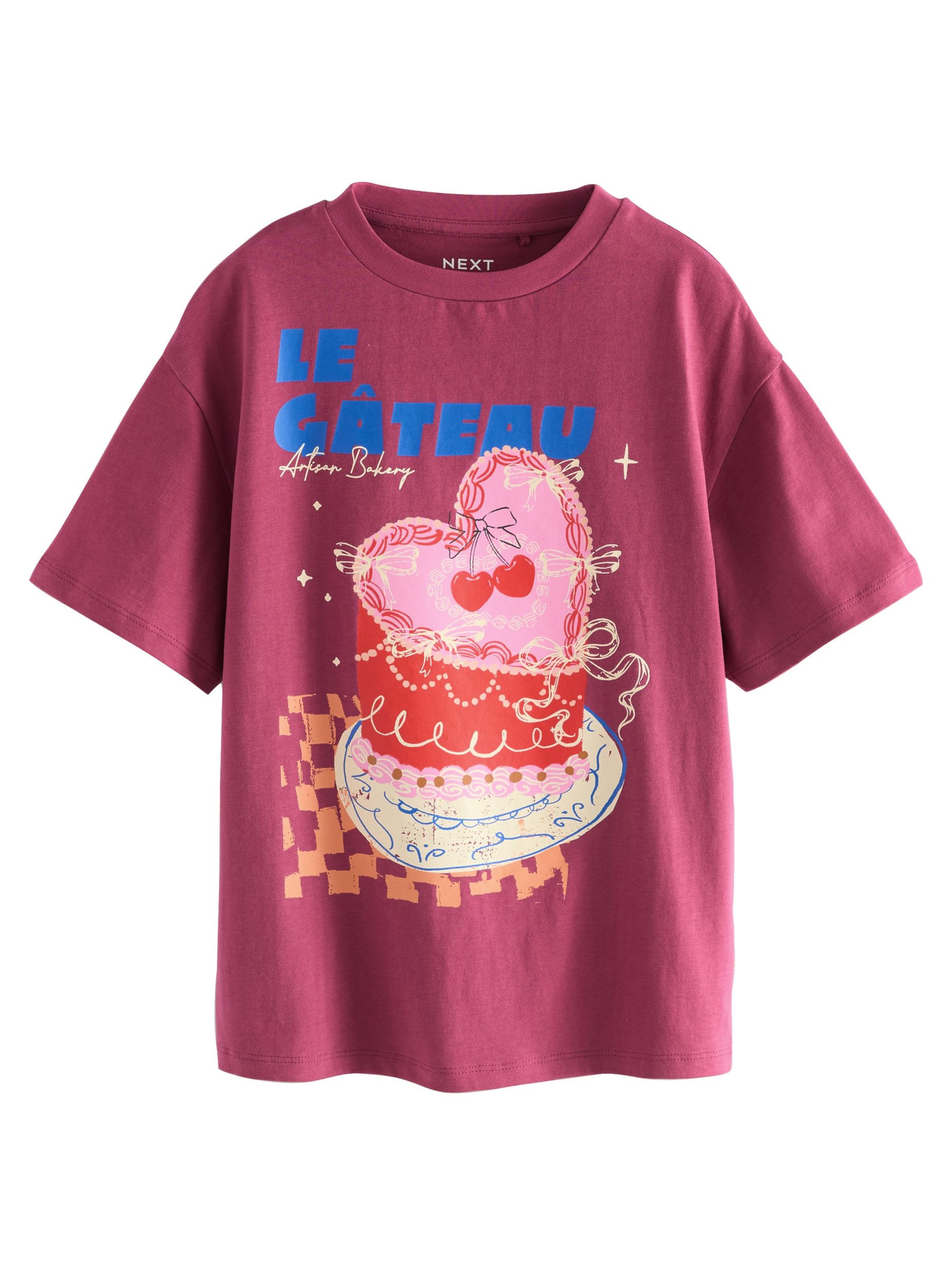 Next Tričko - Červená: predná strana