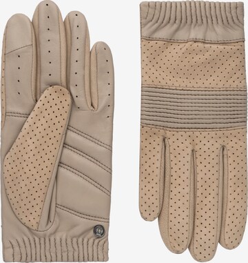 Roeckl Full Finger Gloves 'Ferrara' in Beige: front