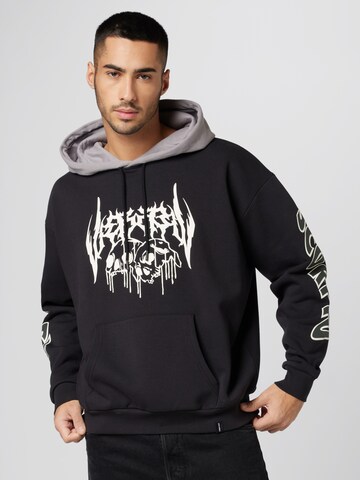 VIERVIER Sweatshirt 'Havin' in Schwarz