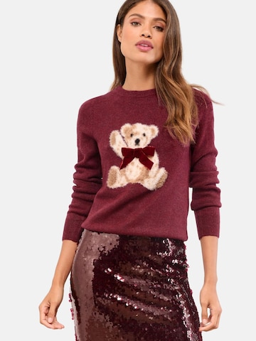 Lipsy Svetr – červená: přední strana