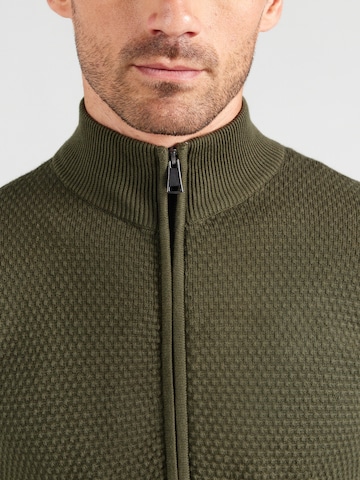 BLEND Knit Cardigan 'BHREDHILL' in Green