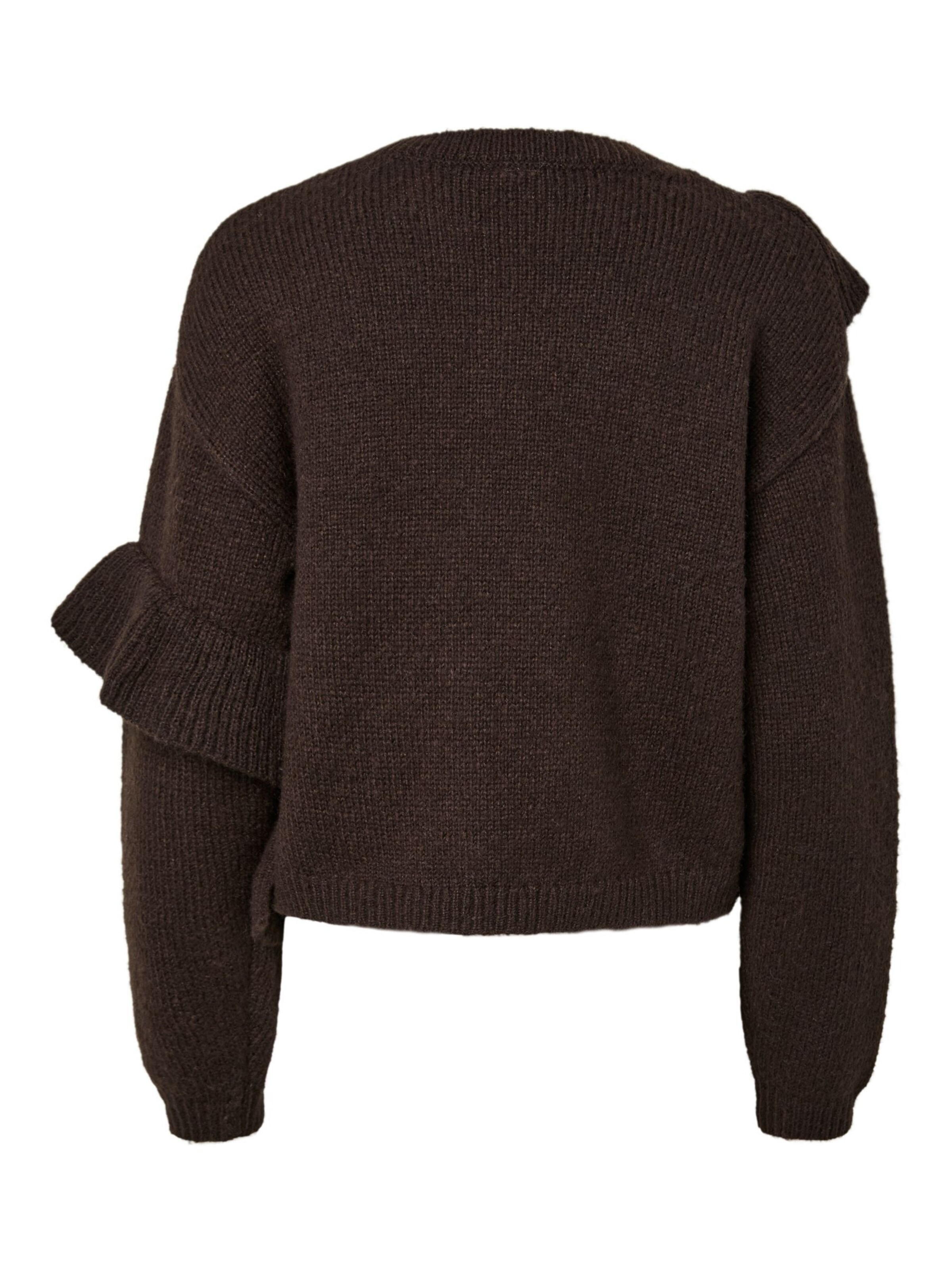PIECES Sweater 'PCNOR' in Brown