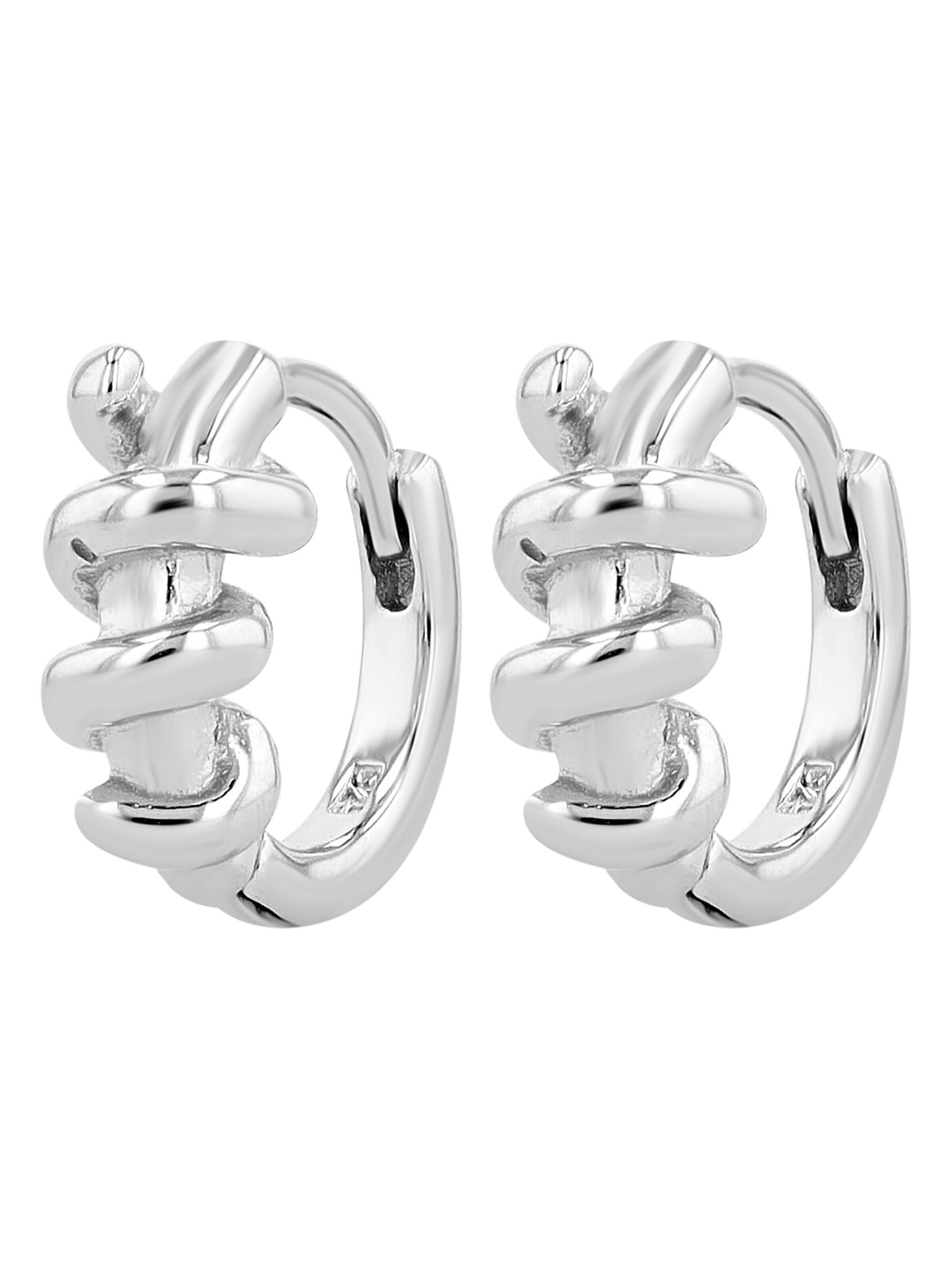 Akzent Ohrringe 'Valo, 925 Sterlingsilber, langlebig'‌‌‌‌‌‌‌‌ in Silber: Vorderseite