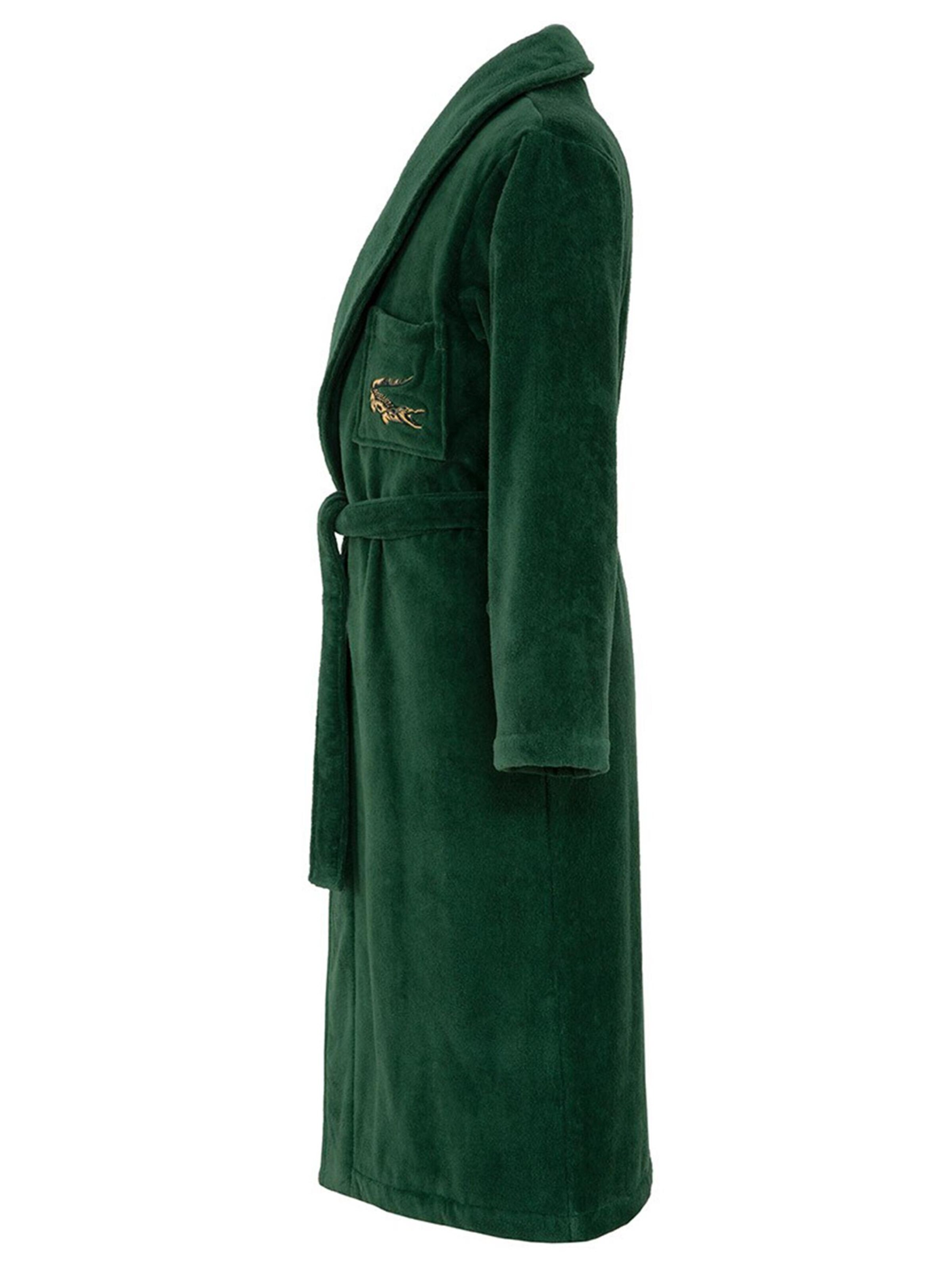 LACOSTE Bademantel lang 'LRENE' in Grün
