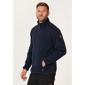 Gipfelglück Athletic Fleece Jacket 'Heinz' in Blue: front