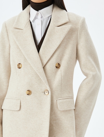 Koton Between-Seasons Coat in Beige, Item view
