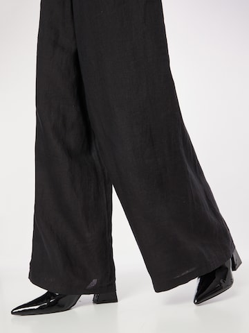 DRYKORN Szeroka nogawka Spodnie 'Ceiling' w kolorze czarny
