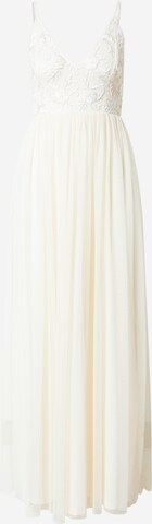 LACE & BEADS Evening Dress 'Maressa' in Beige: front