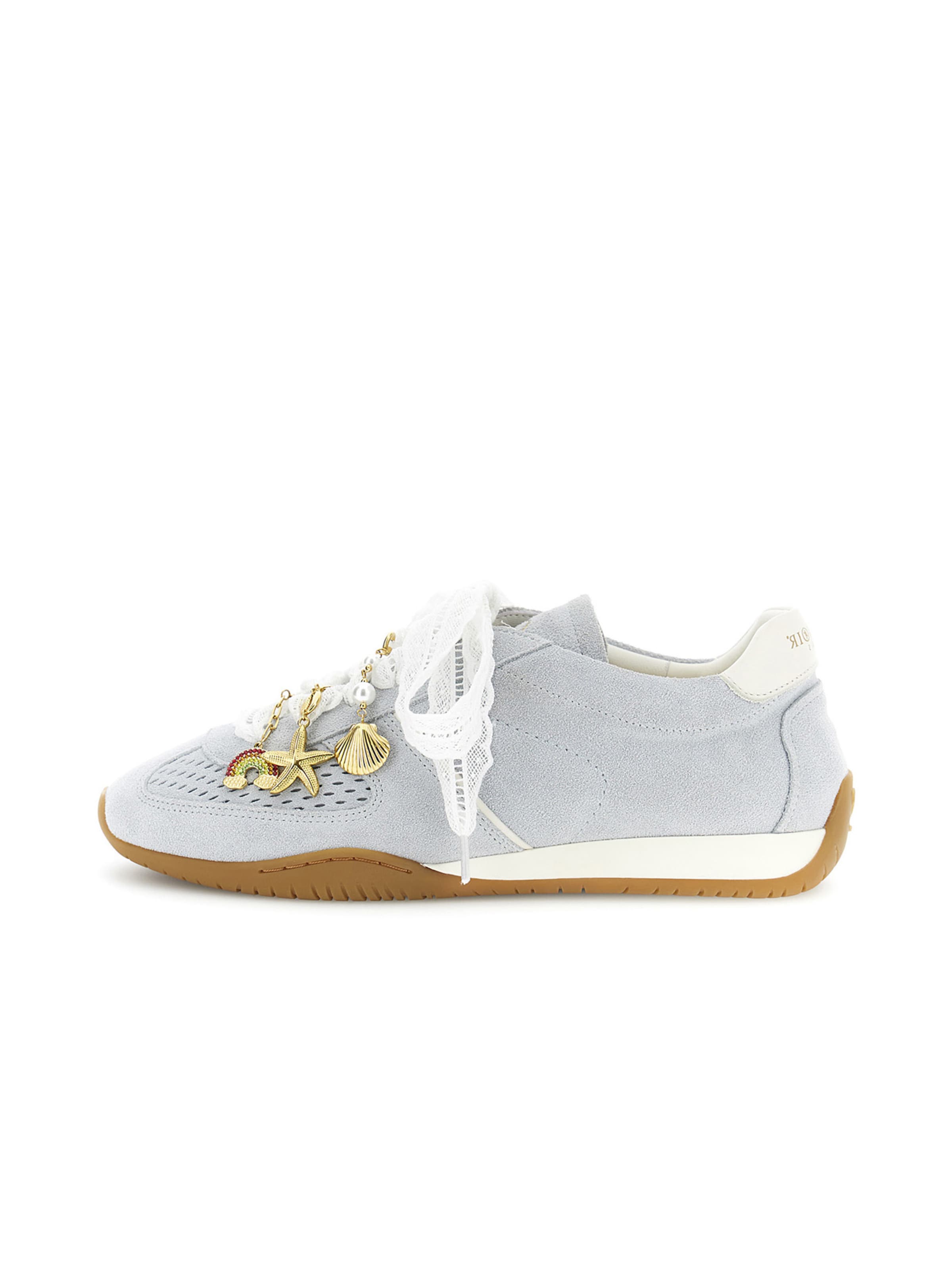 Baskets basses CAFè NOIR en gris : devant