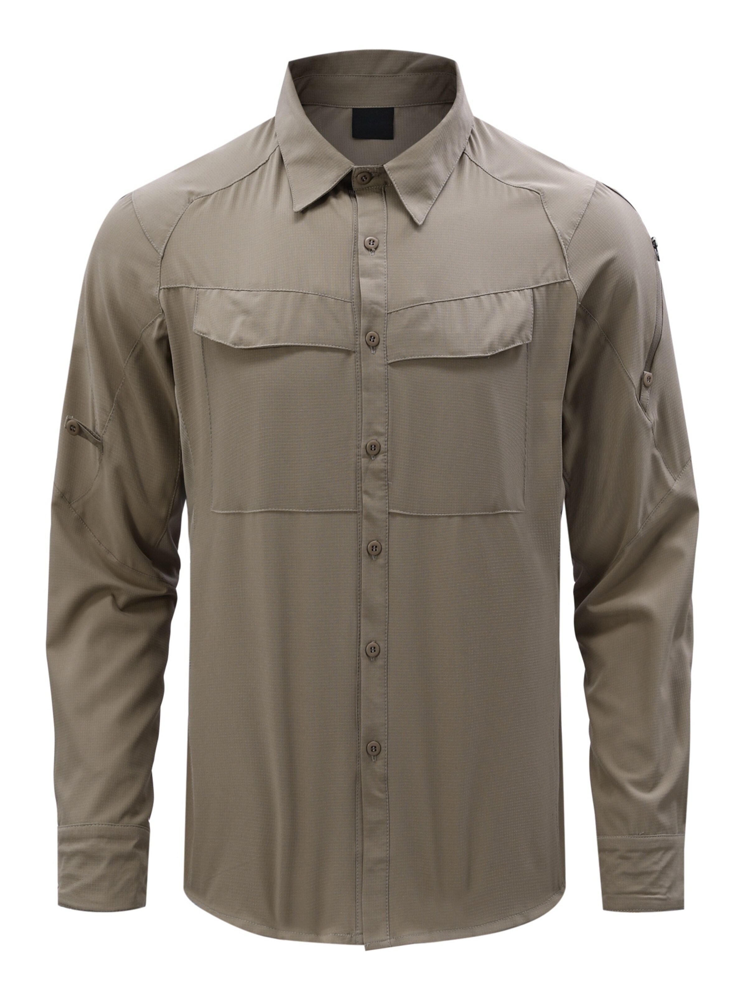Youthup Button Up Shirt in Khaki, Item view