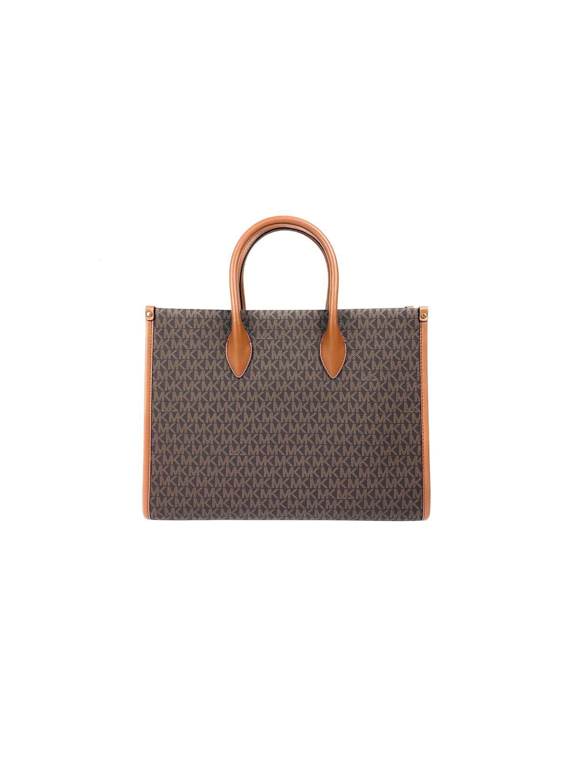 Michael Kors - Bolso de mano 'Mirella Medium Signature Logo Tote Bag' en marrón