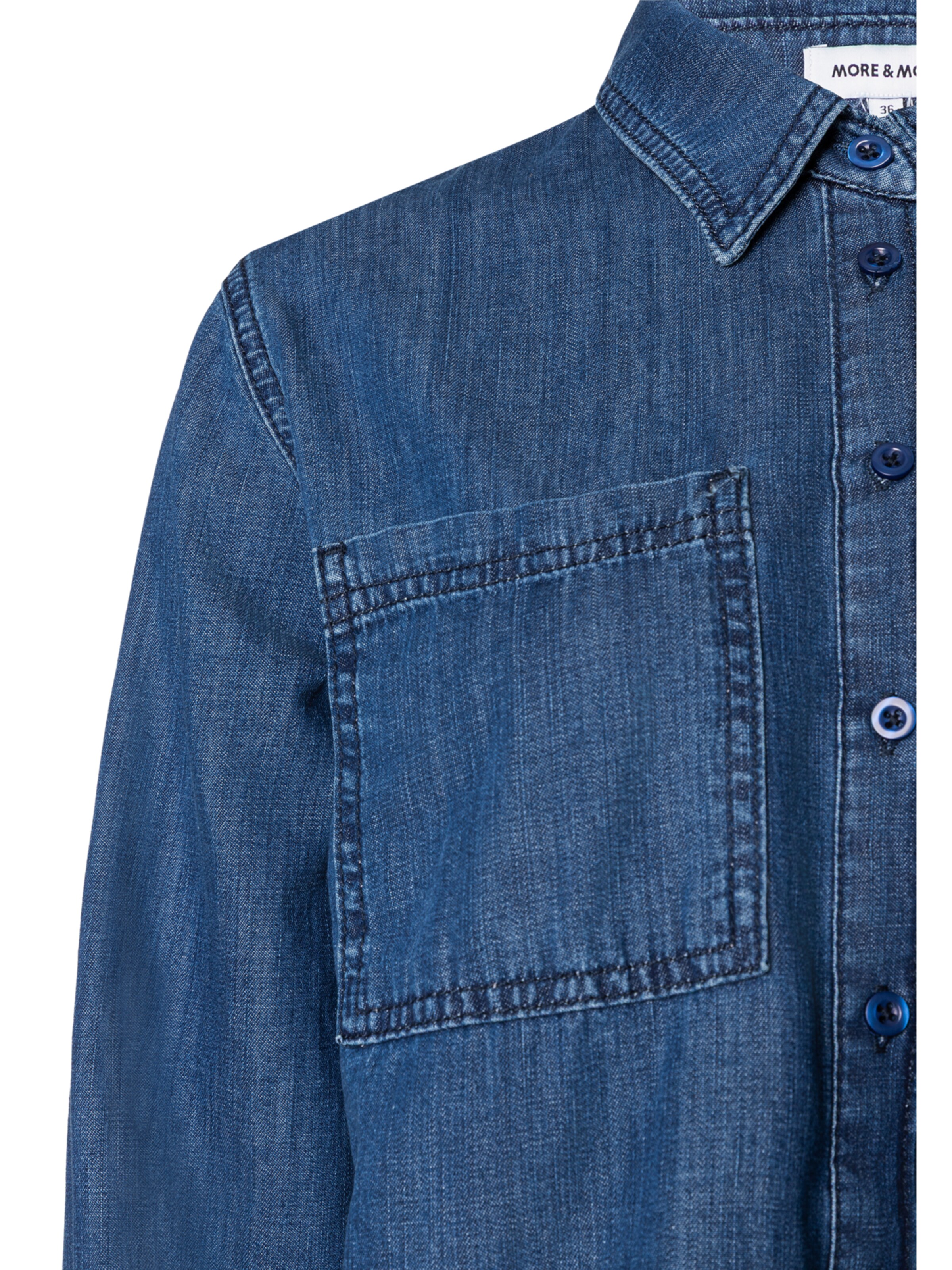 MORE & MORE Bluse in Blau