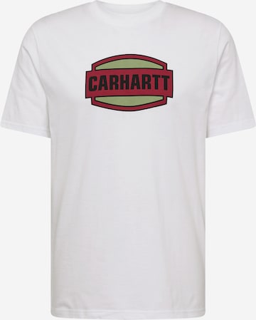 Carhartt WIP Shirt 'Press Script' in White: front