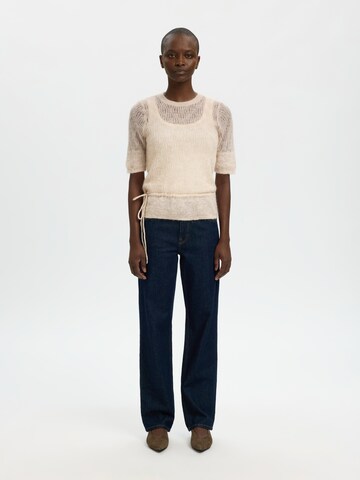 SELECTED - Jersey 'SLFMayer' en beige