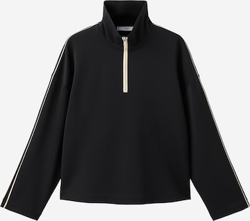 MANGOSweater majica - crna boja: prednji dio