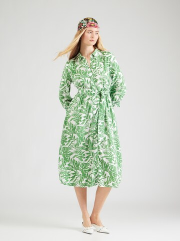 MORE & MORE Платье-рубашка в Зеленый: спереди