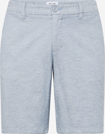 Pantalon chino 'MARK' Only & Sons en bleu : devant