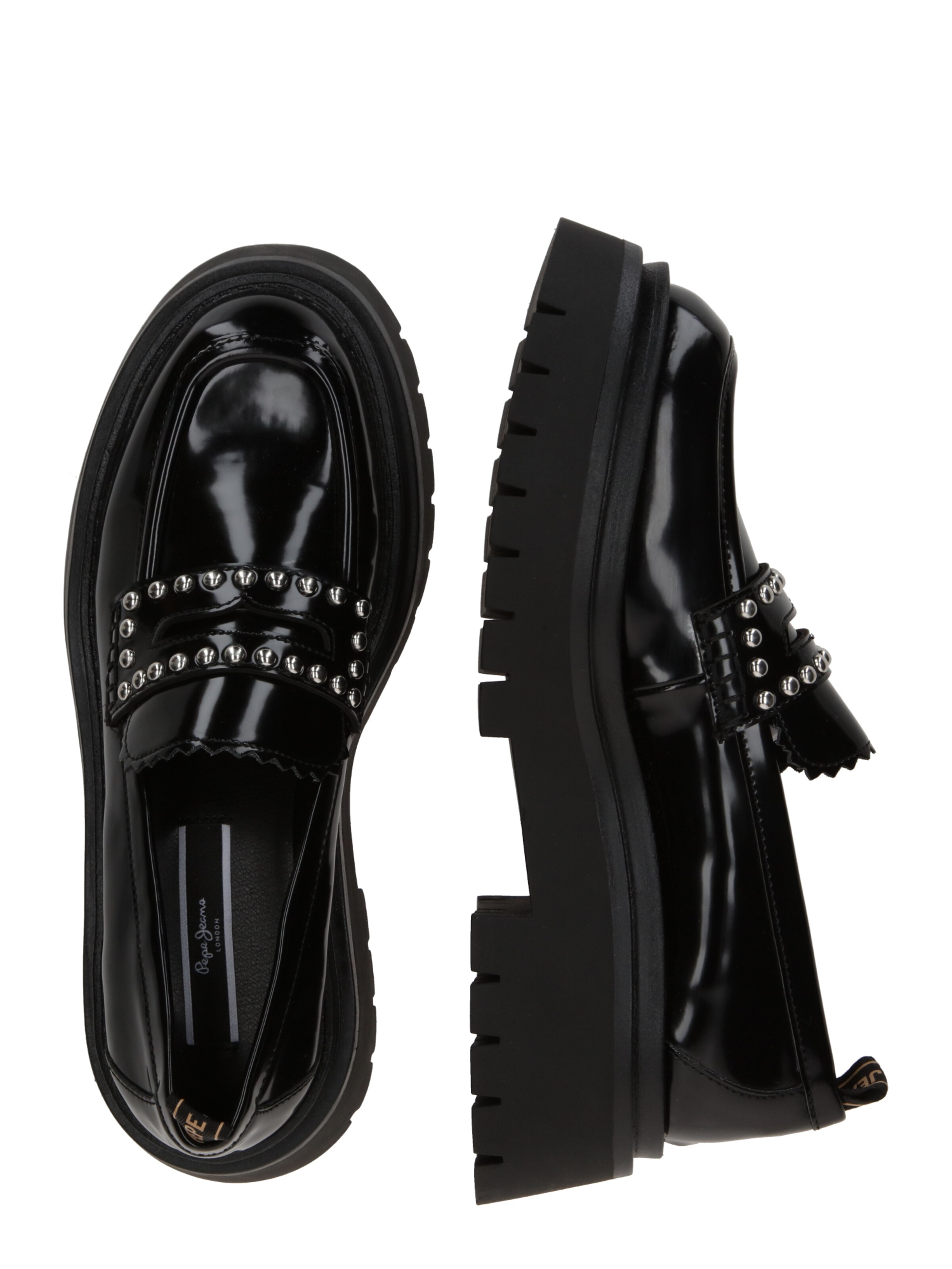 Mocassino 'Queen Mask' di Pepe Jeans in nero