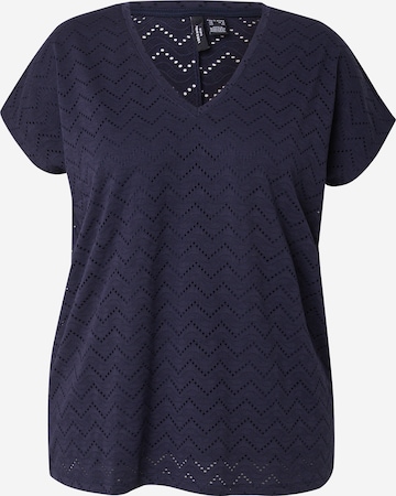 Vero Moda Curve Majica 'VMCTHAS' | modra barva: sprednja stran