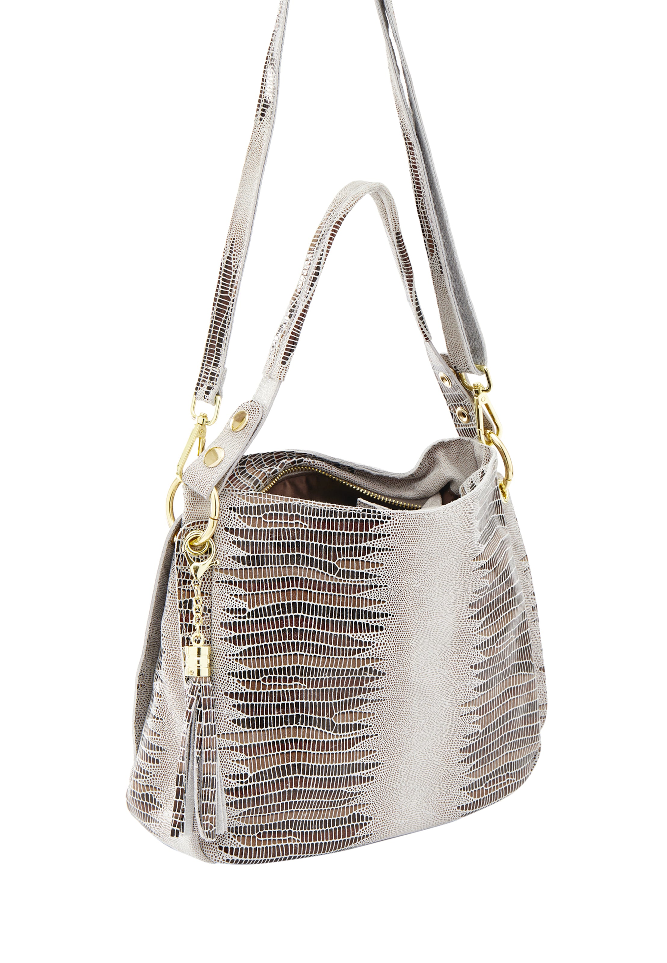 NAEMI Schultertasche in Grau