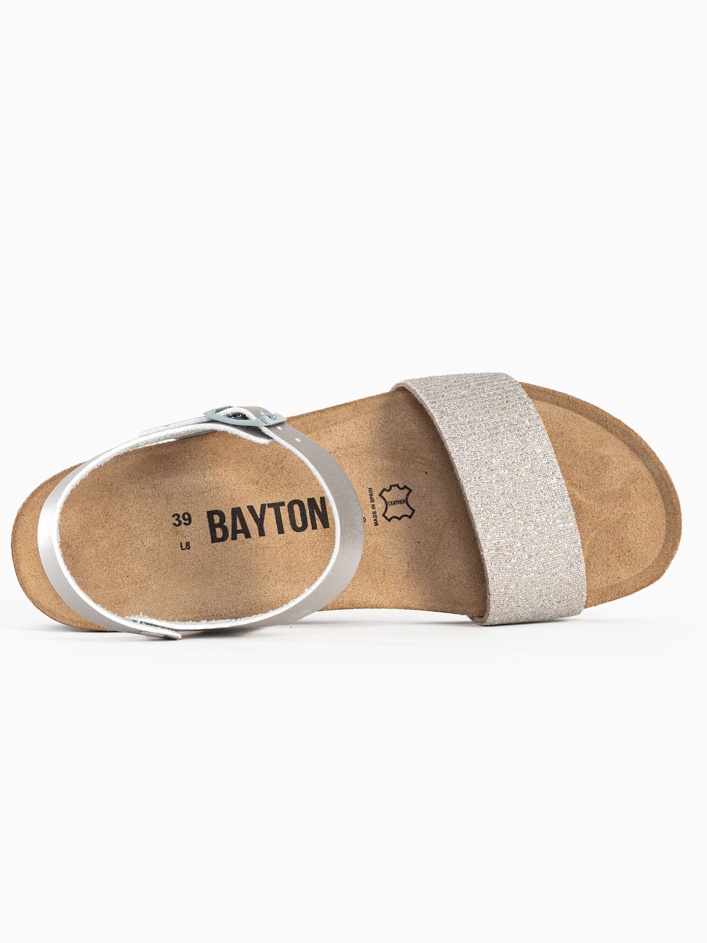 Sandale 'LEGANES' de la Bayton pe argintiu