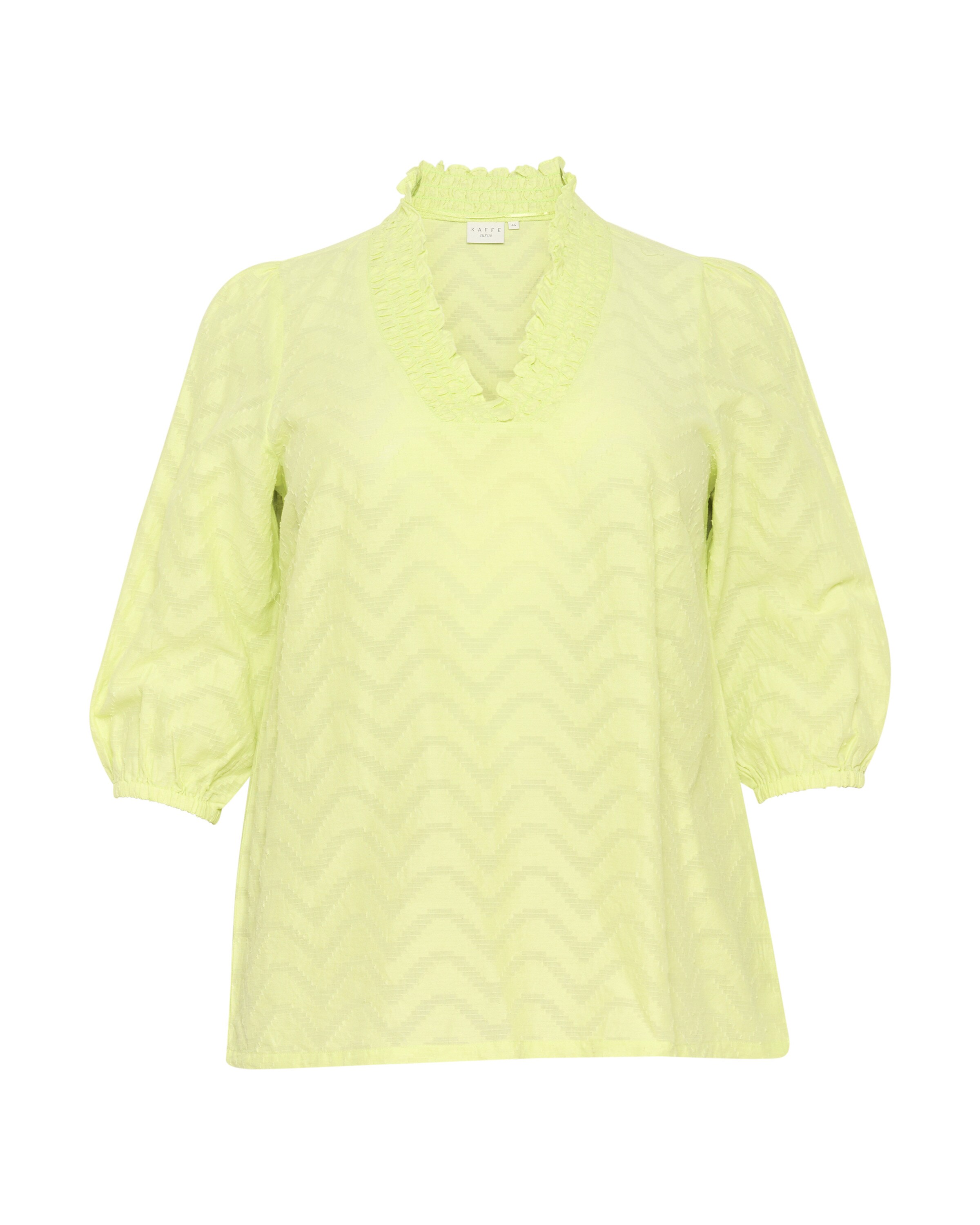 KAFFE CURVE Bluse 'Vitana' in Grün: Vorderseite