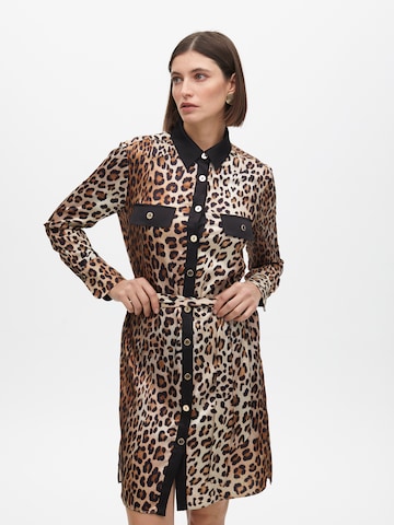 Lola Casademunt Blousejurk in Bruin: voorkant