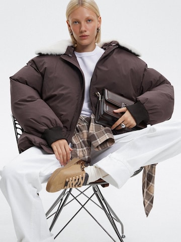 Estro Between-season jacket '11332' in Brown