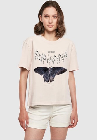 Mister Tee Shirt 'Euphoria' in Pink: front