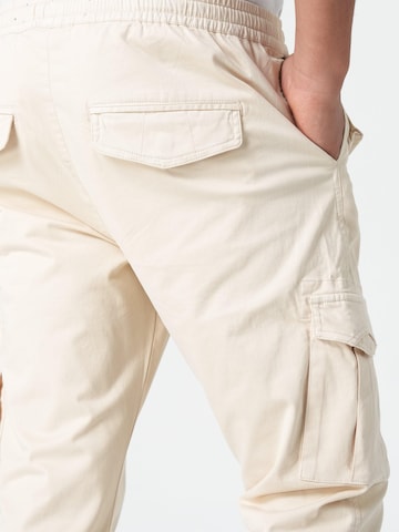 Coupe slim Pantalon cargo M.O.D MIRACLE OF DENIM en beige